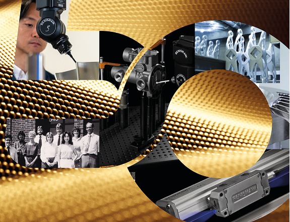 A collage celebrating Renishaw engineering and innovation